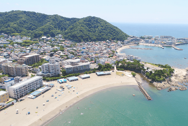 上空から見た葉山町